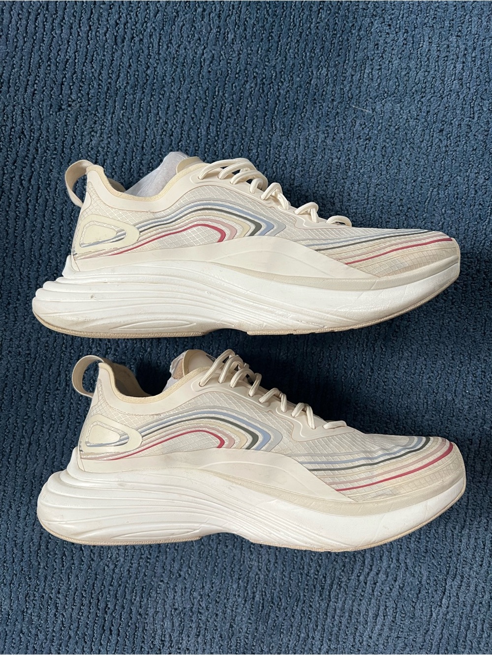 APL Women’s Streamline Cream Chunky Sneakers in Pristine/Frozen grey/Multi